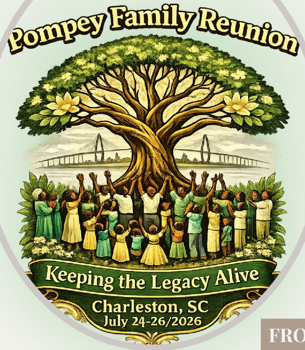 Pompey Family Reunion logo โ Keeping the Legacy Alive, Charleston, SC, July 24-26 2026